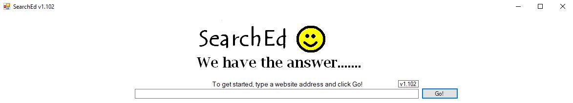 Screenshot of SearchEd program.
